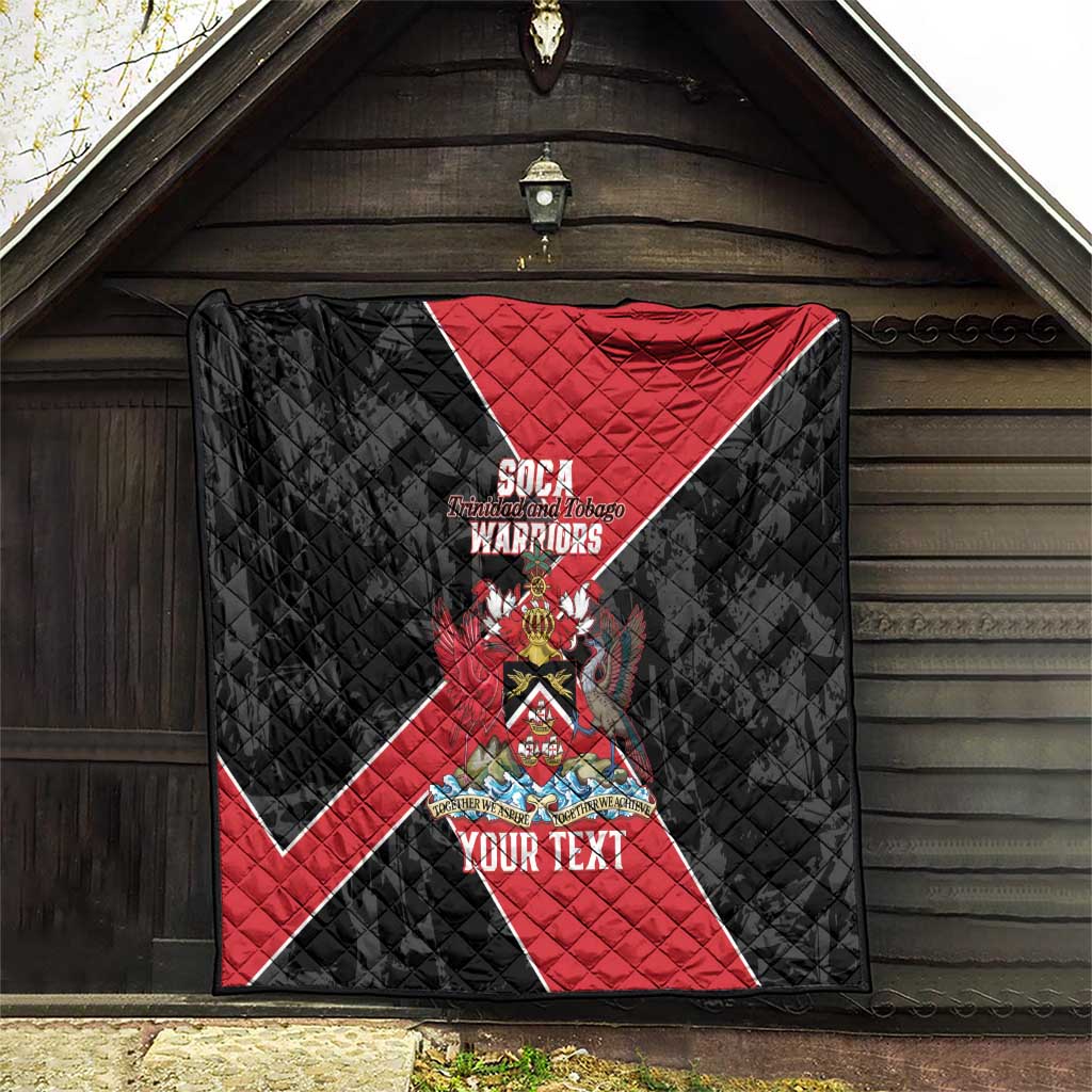 Custom Trinidad and Tobago Football Quilt 2025 Go Soca Warriors