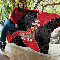 Custom Trinidad and Tobago Football Quilt 2025 Go Soca Warriors