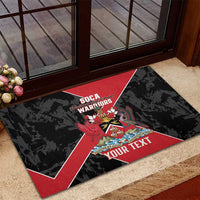 Custom Trinidad and Tobago Football Rubber Doormat 2025 Go Soca Warriors