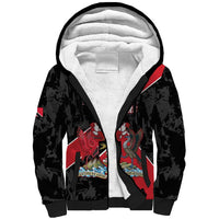 Custom Trinidad and Tobago Football Sherpa Hoodie 2025 Go Soca Warriors