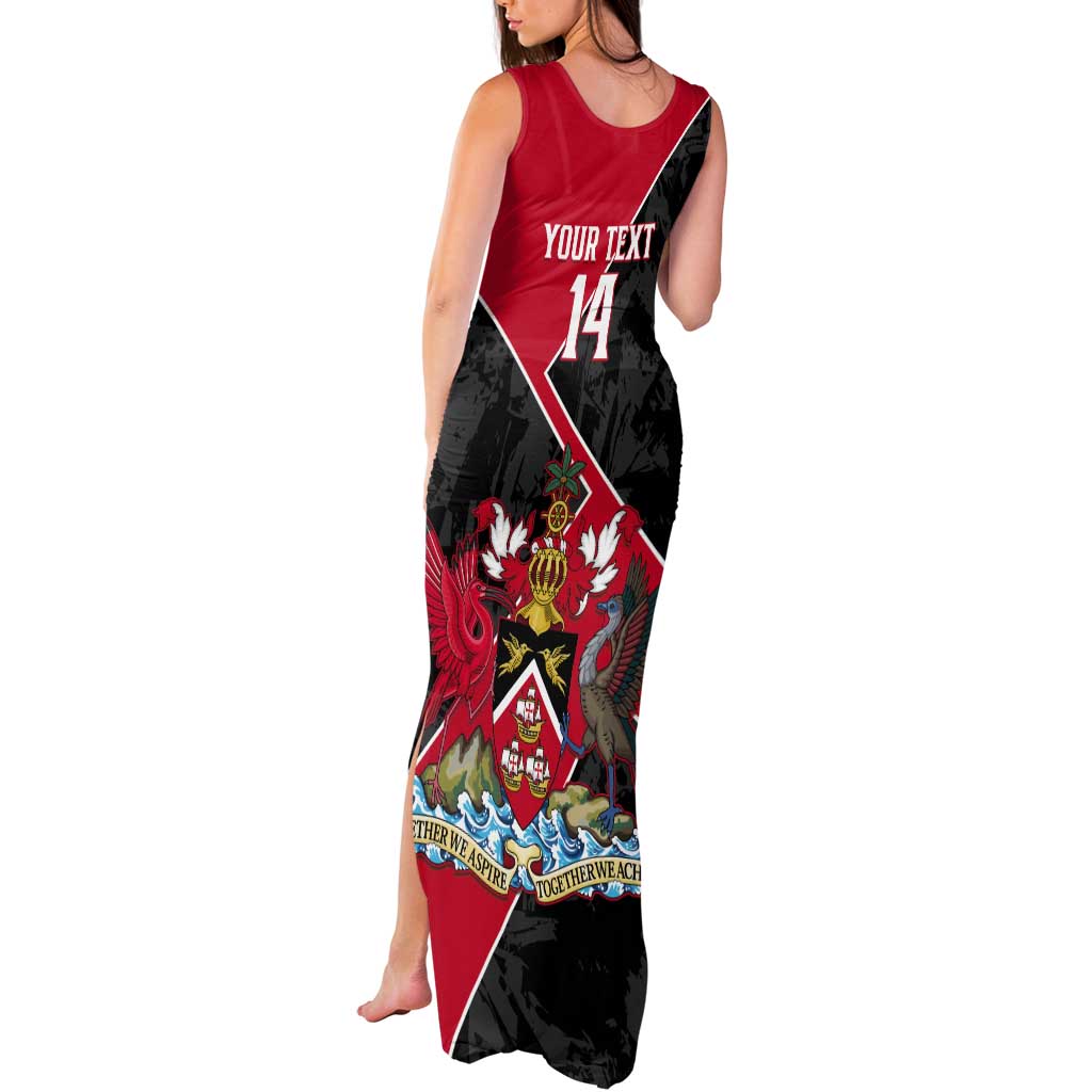 Custom Trinidad and Tobago Football Tank Maxi Dress 2025 Go Soca Warriors