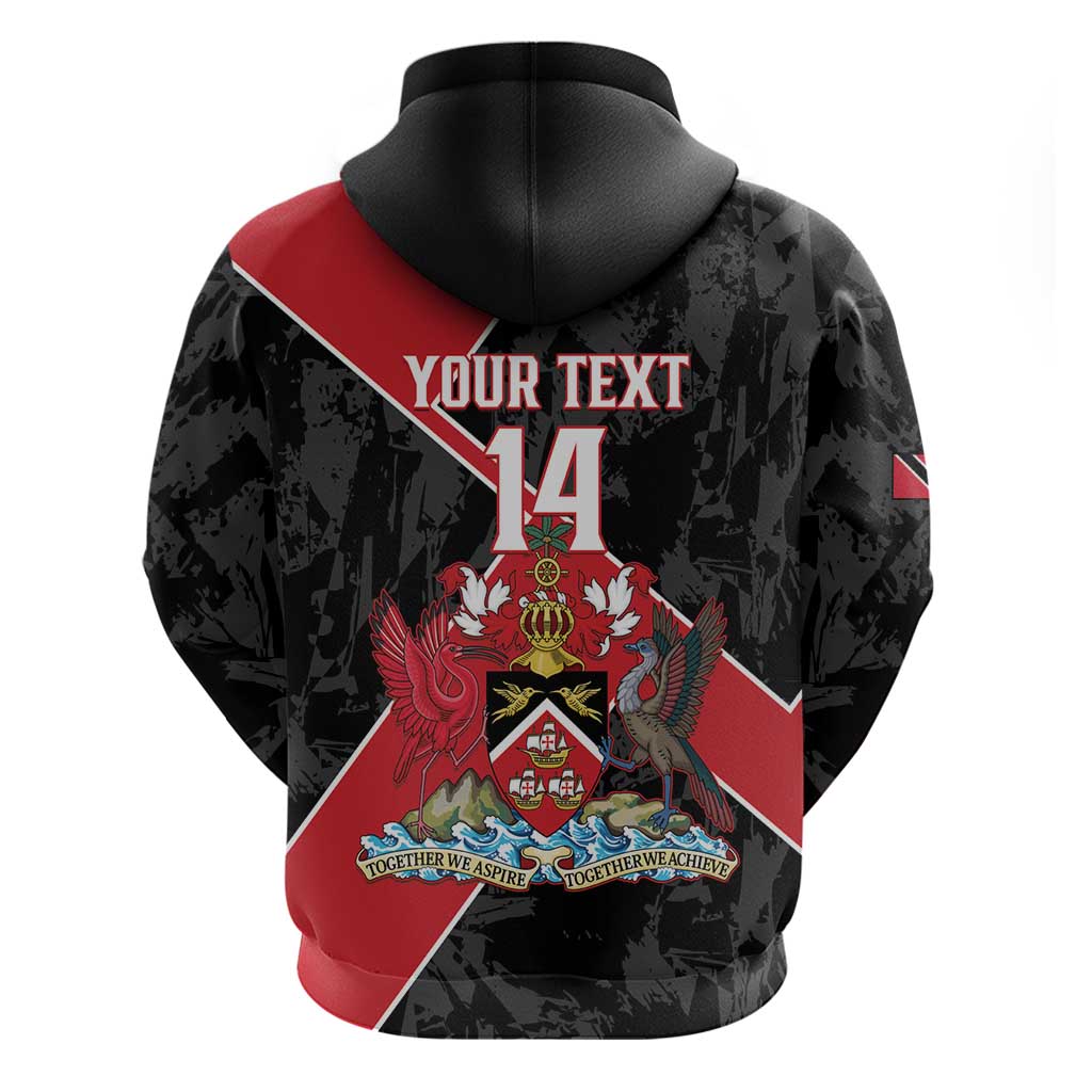 Custom Trinidad and Tobago Football Zip Hoodie 2025 Go Soca Warriors