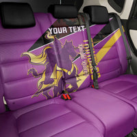 Custom Trinidad and Tobago Cricket Back Car Seat Cover Come On Knight Riders Purple Version