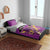 Custom Trinidad and Tobago Cricket Bedding Set Come On Knight Riders Purple Version