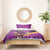 Custom Trinidad and Tobago Cricket Bedding Set Come On Knight Riders Purple Version