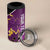 Custom Trinidad and Tobago Cricket 4 in 1 Can Cooler Tumbler Come On Knight Riders Purple Version
