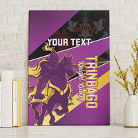Custom Trinidad and Tobago Cricket Canvas Wall Art Come On Knight Riders Purple Version