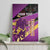 Custom Trinidad and Tobago Cricket Canvas Wall Art Come On Knight Riders Purple Version