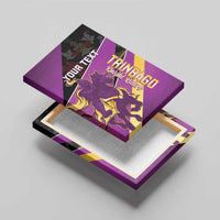 Custom Trinidad and Tobago Cricket Canvas Wall Art Come On Knight Riders Purple Version