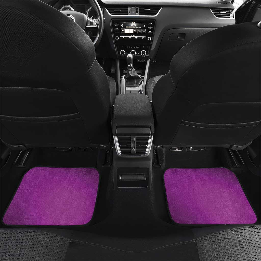 Custom Trinidad and Tobago Cricket Car Mats Come On Knight Riders Purple Version
