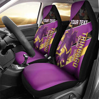 Custom Trinidad and Tobago Cricket Car Seat Cover Come On Knight Riders Purple Version