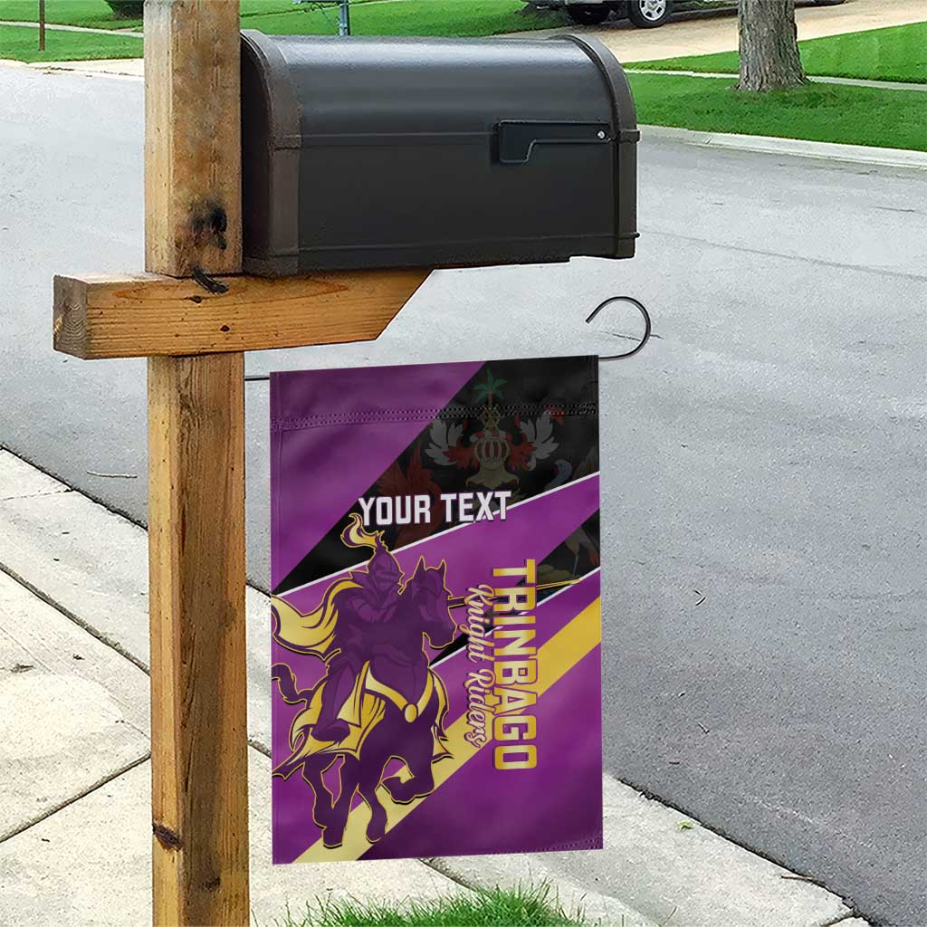 Custom Trinidad and Tobago Cricket Garden Flag Come On Knight Riders Purple Version