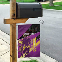 Custom Trinidad and Tobago Cricket Garden Flag Come On Knight Riders Purple Version