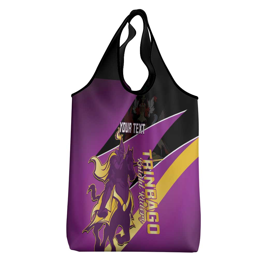 Custom Trinidad and Tobago Cricket Grocery Bag Come On Knight Riders Purple Version