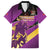 Custom Trinidad and Tobago Cricket Hawaiian Shirt Come On Knight Riders Purple Version