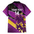 Custom Trinidad and Tobago Cricket Hawaiian Shirt Come On Knight Riders Purple Version