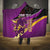 Custom Trinidad and Tobago Cricket Hooded Blanket Come On Knight Riders Purple Version