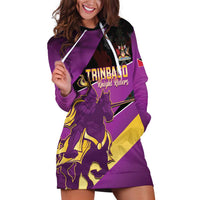 Custom Trinidad and Tobago Cricket Hoodie Dress Come On Knight Riders Purple Version