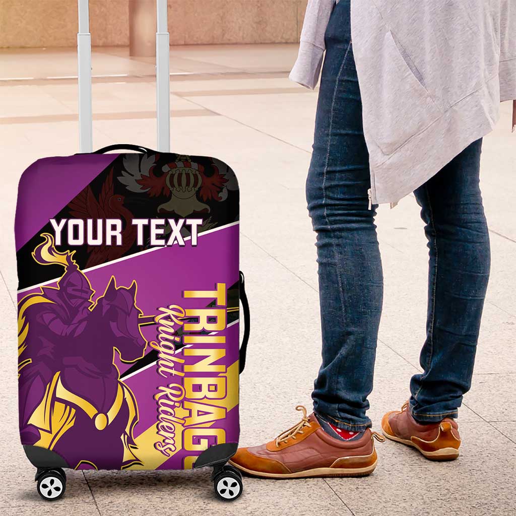 Custom Trinidad and Tobago Cricket Luggage Cover Come On Knight Riders Purple Version