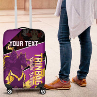Custom Trinidad and Tobago Cricket Luggage Cover Come On Knight Riders Purple Version