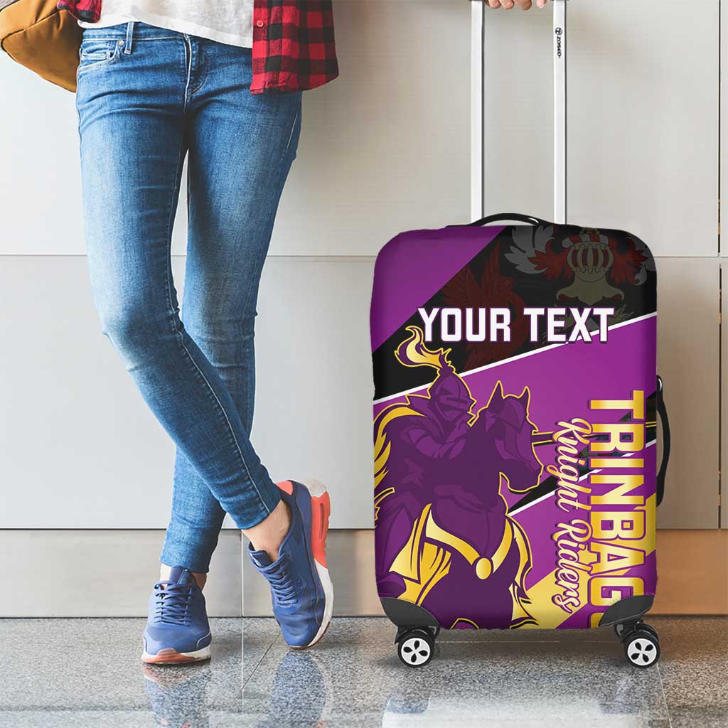 Custom Trinidad and Tobago Cricket Luggage Cover Come On Knight Riders Purple Version
