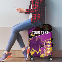 Custom Trinidad and Tobago Cricket Luggage Cover Come On Knight Riders Purple Version