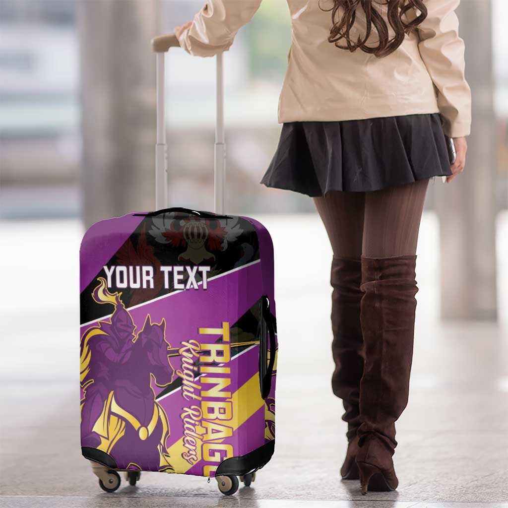 Custom Trinidad and Tobago Cricket Luggage Cover Come On Knight Riders Purple Version