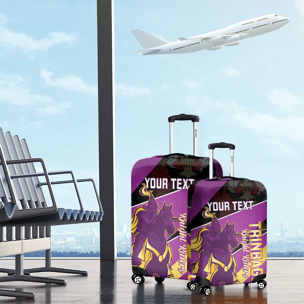 Custom Trinidad and Tobago Cricket Luggage Cover Come On Knight Riders Purple Version
