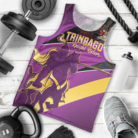 Custom Trinidad and Tobago Cricket Men Tank Top Come On Knight Riders Purple Version