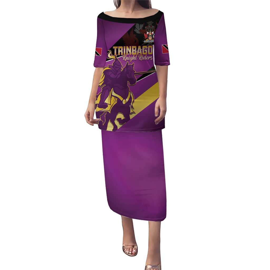 Custom Trinidad and Tobago Cricket Puletasi Come On Knight Riders Purple Version