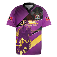Custom Trinidad and Tobago Cricket Rugby Jersey Come On Knight Riders Purple Version