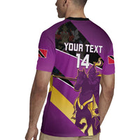 Custom Trinidad and Tobago Cricket Rugby Jersey Come On Knight Riders Purple Version