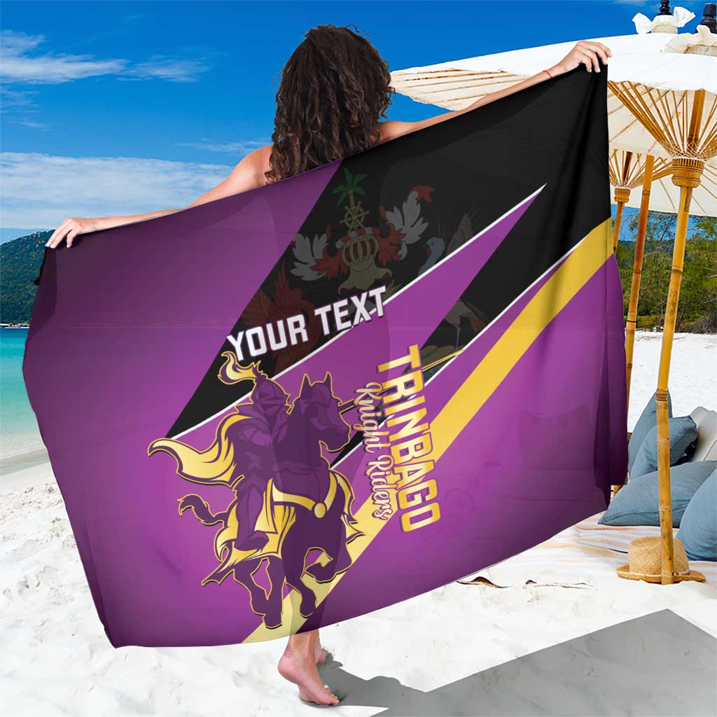 Custom Trinidad and Tobago Cricket Sarong Come On Knight Riders Purple Version