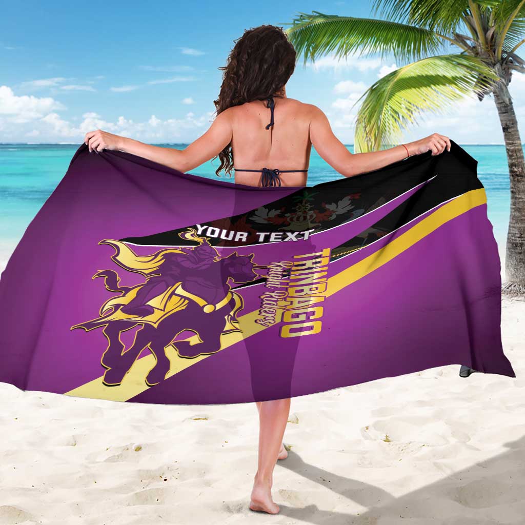 Custom Trinidad and Tobago Cricket Sarong Come On Knight Riders Purple Version
