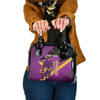 Custom Trinidad and Tobago Cricket Shoulder Handbag Come On Knight Riders Purple Version