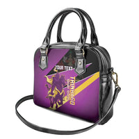 Custom Trinidad and Tobago Cricket Shoulder Handbag Come On Knight Riders Purple Version