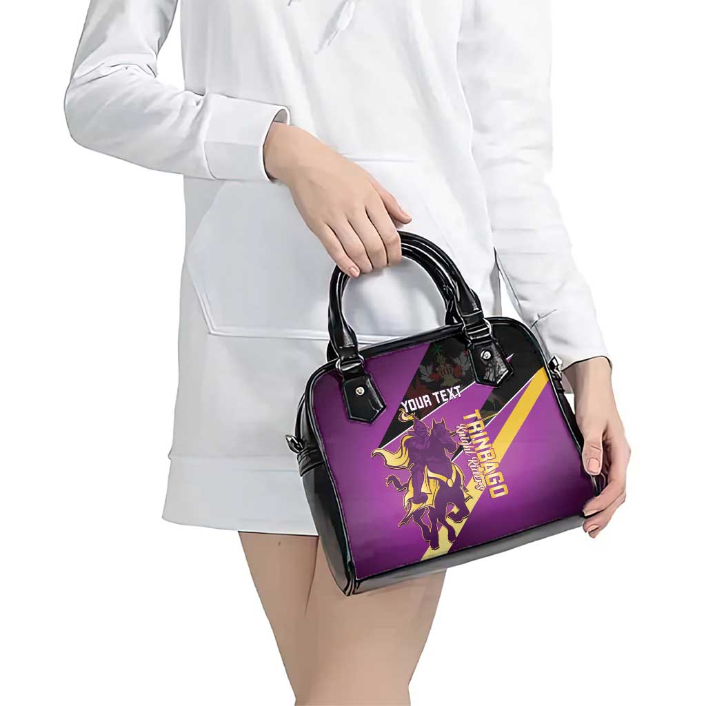Custom Trinidad and Tobago Cricket Shoulder Handbag Come On Knight Riders Purple Version