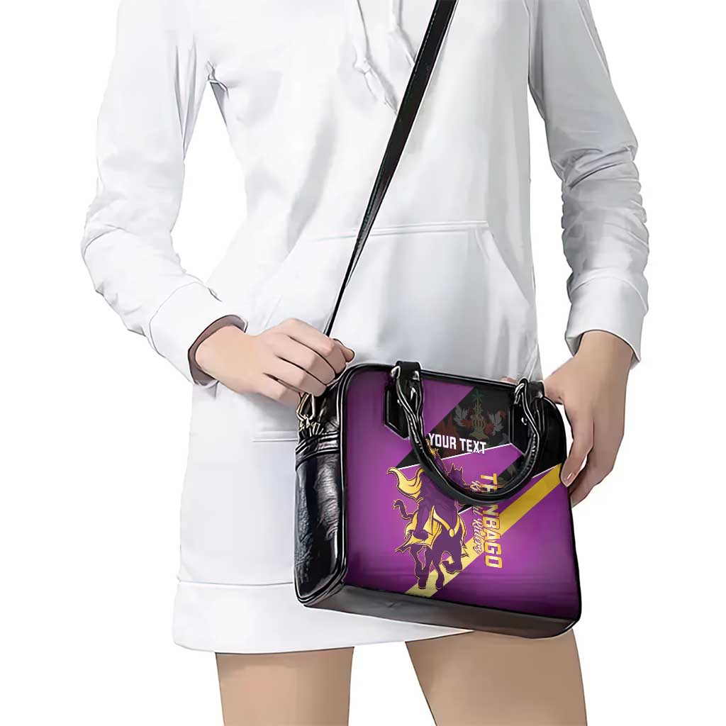 Custom Trinidad and Tobago Cricket Shoulder Handbag Come On Knight Riders Purple Version