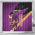 Custom Trinidad and Tobago Cricket Shower Curtain Come On Knight Riders Purple Version