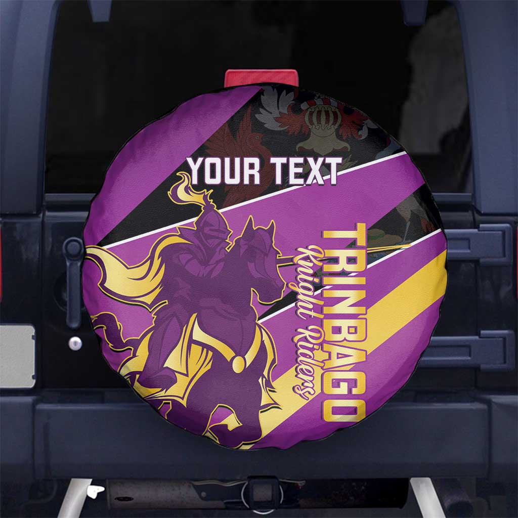 Custom Trinidad and Tobago Cricket Spare Tire Cover Come On Knight Riders Purple Version