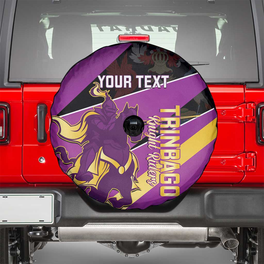 Custom Trinidad and Tobago Cricket Spare Tire Cover Come On Knight Riders Purple Version