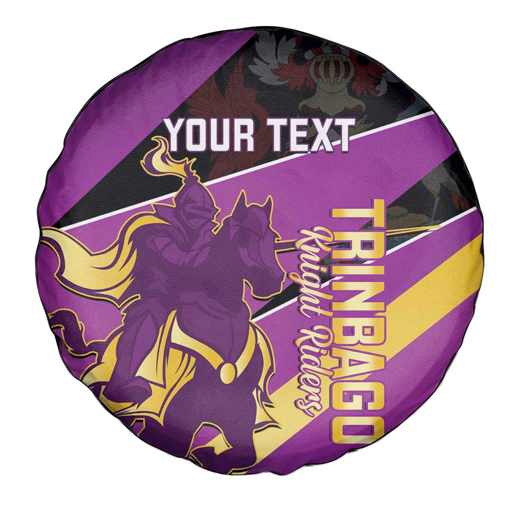 Custom Trinidad and Tobago Cricket Spare Tire Cover Come On Knight Riders Purple Version