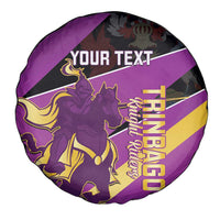 Custom Trinidad and Tobago Cricket Spare Tire Cover Come On Knight Riders Purple Version