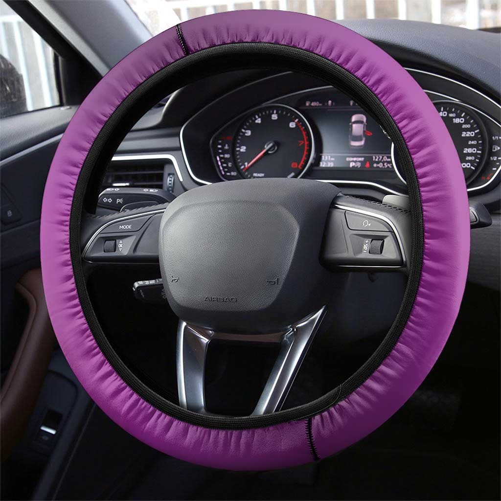 Trinidad and Tobago Cricket Steering Wheel Cover Come On Knight Riders Purple Version