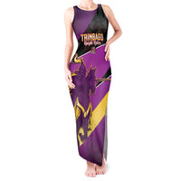 Custom Trinidad and Tobago Cricket Tank Maxi Dress Come On Knight Riders Purple Version