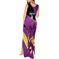 Custom Trinidad and Tobago Cricket Tank Maxi Dress Come On Knight Riders Purple Version