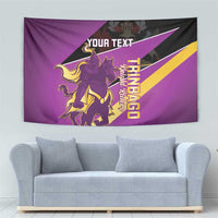 Custom Trinidad and Tobago Cricket Tapestry Come On Knight Riders Purple Version
