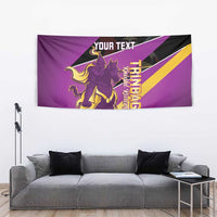 Custom Trinidad and Tobago Cricket Tapestry Come On Knight Riders Purple Version