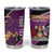 Custom Trinidad and Tobago Cricket Tumbler Cup Come On Knight Riders Purple Version