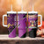 Custom Trinidad and Tobago Cricket Tumbler With Handle Come On Knight Riders Purple Version